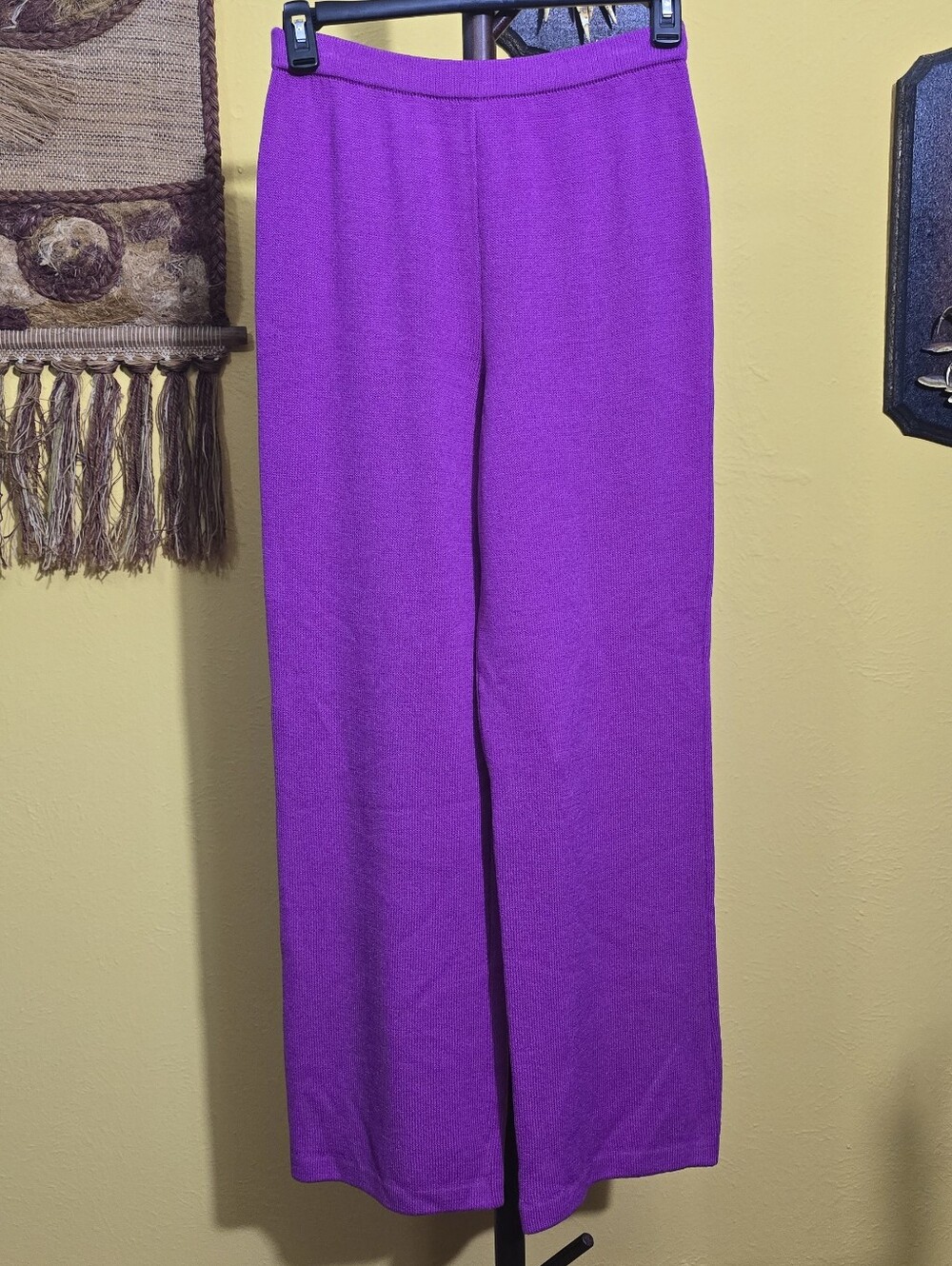 ST. JOHN Women’s Knit Wide-Leg Pants Sz L